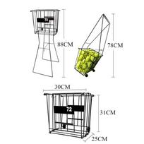88cm 72 Tennis Sport Balls Pick Up Hopper Basket Portable Stand Storage Rack Holder Organizer Equipment Tennis