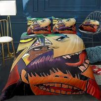 3D Printed Anime Music Band Gorillaz Bedding Set Bedroom Soft Modern Bedspreads Comefortable Duvet Cover Quilt Cover Pillowcase EU Single(135*200cm)3pcs