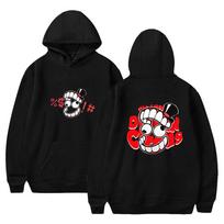 Unisex Nuostabus Skaitmeninis Cirkas Anime Džemperis Tie Dye Džemperis Grafinis Spaudas Gatvės Drabužiai Džemperiai Poroms Vyrams Moterims XS juoda