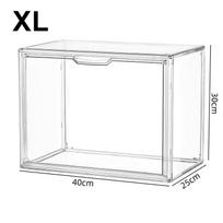 Transparent Acrylic Desktop Display Cabinet - Dustproof Large Capacity Bookshelf, Cd Album Book Magazine Sorting Storage Box M