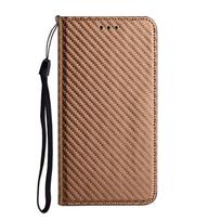 Carbon Fiber Flip Case For iPhone 16E 16 15 14 13 12 11 Pro XR 10 XS Max X 8 7 Plus Card Holder Phone Cover Magnetic Flip Wallet iPhone 16 Pro