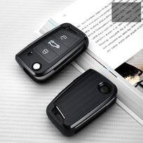 Automobilio rakto dėklas, dangtelis, krepšys Volkswagen VW Polo Golf 7 MK7 Tiguan Passat, Skoda Octavia Kodiaq Karoq, Seat Ateca Leon juoda
