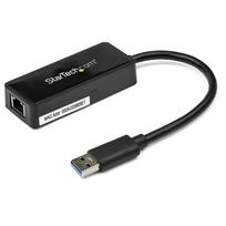 StarTech.com USB 3.0 Ethernet Adapter, USB 3.0 Network Adapter NIC with USB Port, USB to RJ45, USB Passthrough