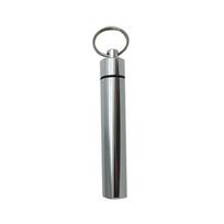 Atsparus vandeniui dantų krapštukų dėklas Aliuminio vatos tamponų organizatorius Buteliukas Namų vaistų buteliukas Kelionė 86x11mm-round bottom