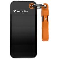 Verbatim External Drive Pocket SSD 128GB USB-C 3.2 gen.2 black-orange 32435