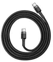Baseus CATKLF-GG1 Cafule data transfer and charging cable | USB-C to USB-C | 60W | 1m | gray, black (Damaged Package)