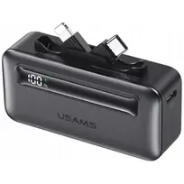 USAMS Powerbank XB-Series CD233 5000mAh PD 20W with USB-C / Lightning cable silver