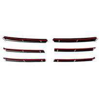 For VW Passat B8 2015 2016 2017 2018  Variant Refit Chrome Plated Bright Strip On She Front Grille Car Accessories 6pcs