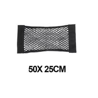 Car Trunk Storage Bag Nylon Mesh Nets Auto Back Rear Organizer Elastic String Luggage Net Holder Pocket for Car Trunk SUV Sedan 50 x 25cm