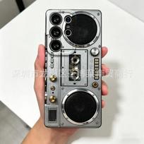 Retro records are suitable for Samsung S26 mobile phone case S25ULTRA all-inclusive GalaxyS23 anti-drop S21 + set plus Galaxy  S26