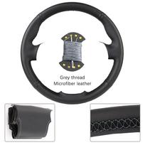 GUMT9 OEM Style For Renault Clio 2 Twingo 2 Dacia Sandero 2001-2014 Microfiber Leather Car Steering Wheel Cover Auto Accessories