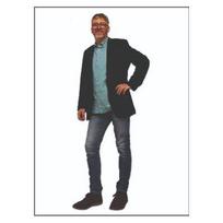 Gyvo dydžio kartoninė figūra, pritaikoma žmogaus figūra, 180 cm aukščio, stovimas stendas renginiams ir dekoracijoms