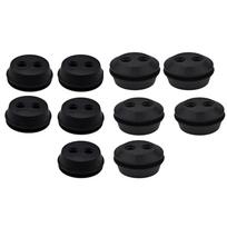 10 Pack Fuel Tank Rubber Grommet With 2 Holes 21 5mm For Trimmer Brush Fuel Tank Seal Grommet For Garden Supplies