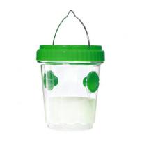 Outdoor Solar Wasp Trap, Hanging Waterproof Hornet Trap Bucket, Reusable Yellow Jacket Trap with LED Light, Wasp Catcher for Garden Patio Backyard