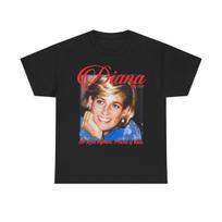 Diana Princess Vintage Shirt 90s Tee T-Shirt Memorial Queen Miss Black Lady 2 XXXL