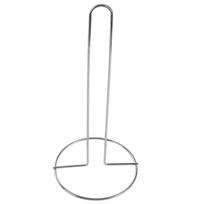 Stainless Steel Roll Paper Towel Holder Black/Silver Free Standing Vertical Napkins Rack One-handed Tear Tissue Stand Kitchen sidabras