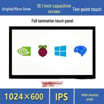 10.1-inch IPS Capacitive Touchscreen, Full Lamination, 1024×600 Resolution, Compatible with Raspberry Pi 5. 10.1 inches