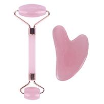 Silikoninis veido masažuoklis Roller Healthy Beauty veido priemonė set rožinė