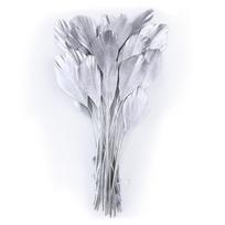 10Pcs/Bag Goose Feathers Bulk Long Decoration Thin Golden Silver Plumes For Crafts Hat Vases Carnival Handicraft Accessories 10Pcs