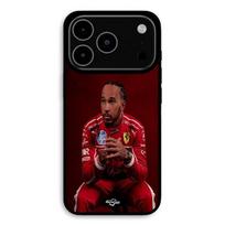 Case For iPhone 17 Pro Hamilton Scuderia Ferrari official wallpaper Maniacase juoda