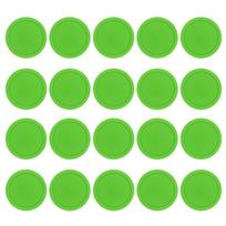 20Pcs Home Air Hockey Pucks 2.5inch Heavy Replacement Pucks Plastic Round Hockey Pucks for Game Room Gaming Tabletop B
