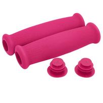 2pcs Hand Grips Covers Foam Sponge Anti Slip Lightweight Bicycle Handlebars Protectors for Road Mountain BicyclePink rožinė