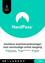 NordPass Premium, Unlimited Devices, 1-Year, Password Manager (PC/Mac/Mobile) Subscription Key NETHERLANDS