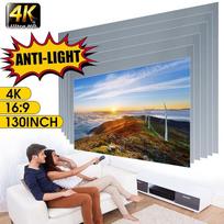 16:9 50/60/63/72/84/100/112/120/130 Inch Screen 3D Home Cinema HD 1080P Projection Screen Portable Foldable Anti-light Projector 50‘’