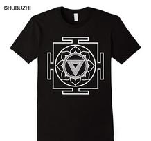 Kali Yantra Symbol Tshirt Goddess Hindu Hinduism Yogatraining Fullfigured T Shirt Novelty Cool Tops Mens Short Sleeve Tshirt S
