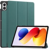 Smart Case For Redmi Pad 2 Pro 12.1 inch Folding Flip Stand With Auto Sleep Funda Redmi Pad 2 Pro 12.1  Tablet Cover Redmi Pad 2 Pro 2025 tamsiai žalia spalva