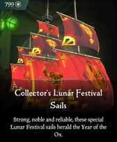 Sea of Thieves - Collector’s Lunar Festival Sails (DLC) (PC) Steam Key GLOBAL
