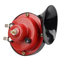 Motorcycle 12V 24V 60B Snail Air Horn Air Horn Auto Snail Horn Loud Horn for Motorcycle Car Truck SUV Boat Accessories 12v Red