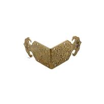 N1N  Box Metal Feet  Leg Corner Brackets Furniture Hardware Edge Cover Protector Corner  Protector 50X20mm bronza