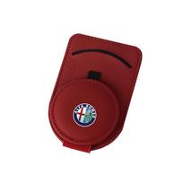 DDHQV1 Car Sun Visor Mount Glasses Clip Sunglasses Holder PU Leather Eyeglasses Case Storage Accessories For Alfa Romeo Sportiva 147 1pc