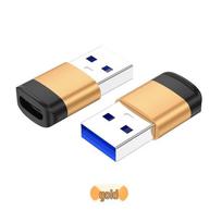 USB 3.2 A Male to C Female Adapter, 10Gbps Data Transfer & Mobile Charging Converter.