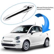Automobilio durų chromuota rankenėlė Fiat 500 2012-2018 OE:735485875 68069943AC Chromuota kairė vairuotojo pusės automobilio durų rankenėlė