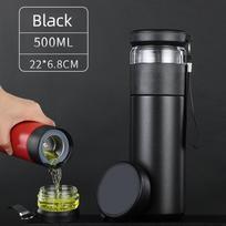 500ml Arbatos Plikiklis Vakuuminė Kolba Nerūdijančio Plieno Izoliuotas Puodelis su Atskiru Arbatos Laikymo Rankena Kelioninis Puodelis Verslo Puodelis Dovanos 401-500ml gray