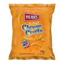 Kukurūzų traškučiai HERR'S (CHEESE CURLS), 113g Kukurūzų traškučiai HERR'S (CHEESE CURLS), 113g