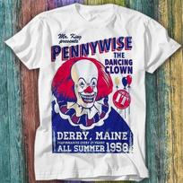 Pennywise The Dancing Clown Stephen Kings It T Shirt Top Tee 337 2XL