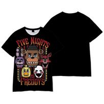 Game Five Nights At Freddy's T Shirt Kids Streetwear Short Sleeve Children's Tshirts Boys Girls Tops Men Women Clothing T-shirt XXS brown
