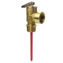 Kemperio automatinis saugos atleidimo vožtuvas 3/4 colio NPT Karšto vandens šildytuvui Temperatūros ir slėgio atleidimo vožtuvas Saugos vožtuvas 150PSI auksas