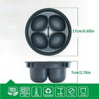 4/5/6 viename Kiaušinių viryklė Thermomix TM5 TM6 TM31 Kiaušinių poširuoklis Kiaušinių virimo įrankis Kiaušinių garinimo forma Virtuvės kepimo forma Kepimo įrankis