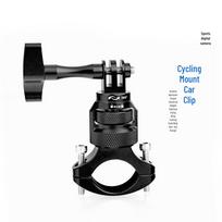 360° Aluminum Motorcycle Mount for Action Cameras (GoPro, DJI, Insta360) juoda