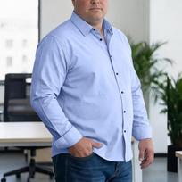 Men's Big and Tall Loose Fit Casual Button Down Shirt Long Sleeve Lightweight Business Dress Shirt XXXXL