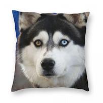 Siberian Husky Square Pillowcase Polyester Linen Velvet Pattern Zip Decorative Pillow Case Room Cushion Cover 30x30cm