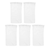 50 vnt. baseino sietelio kojinės Valo šiukšles ir lapus Krepšeliai Filtrai Žuvų tvenkinio tinklinis maišelis Apvalus baseino tinklinis filtras Prieiga (White,5PCS) balta