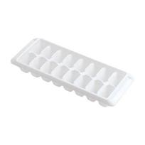 Plastic Ice Cube Tray Mold for Freezing Water with Removable Lid Flexible Durable Material Suitable for Refrigerator Use Kitchen Accessory One Size white