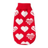 Dog Sweater Soft Comfortable Cartoon Print Pet Cat Dog Knitwear Winter Clothes for Outdoor 14 white