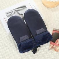 Winter Suede Windproof Mittens - Velvet Lined, Thick and Warm One Size