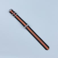 Nailoninis pintas NATO drobės laikrodžio dirželis - Vienos dalies dizainas, Galimas 18 mm, 20 mm, 22 mm, 24 mm dydžių. 18mm